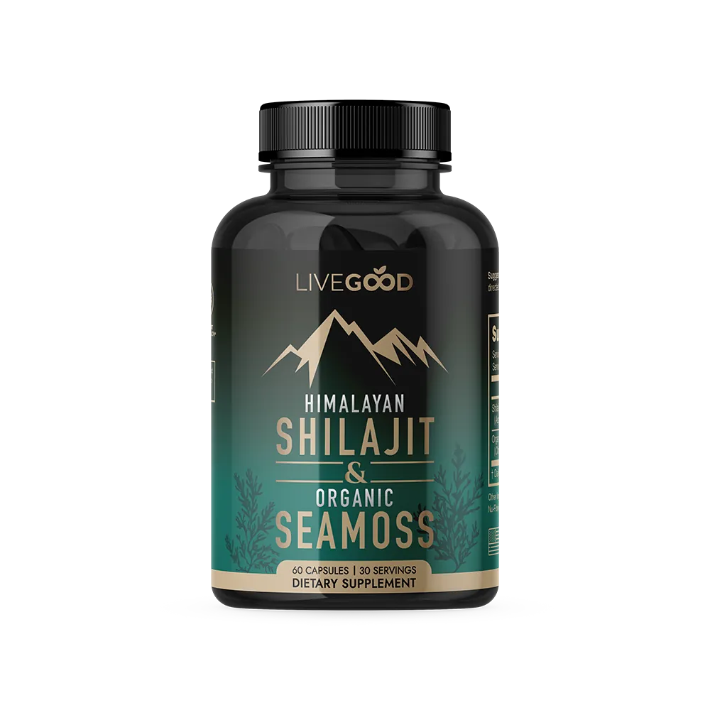 LIVEGOOS Himalaya Shilajit organic sea moss