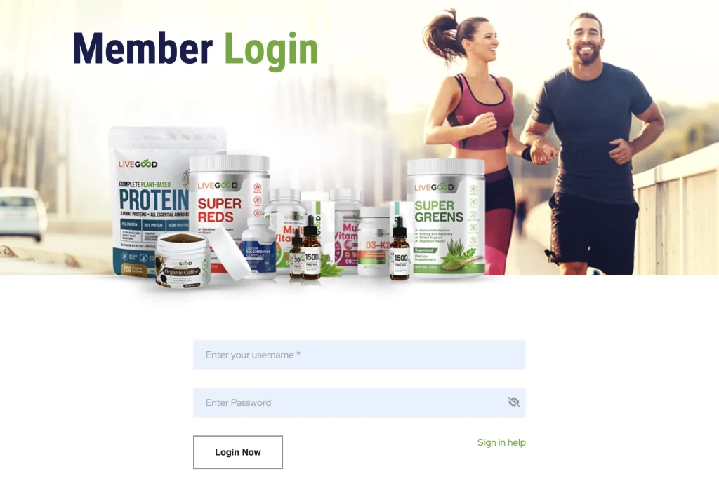 LIVEGOOD Login