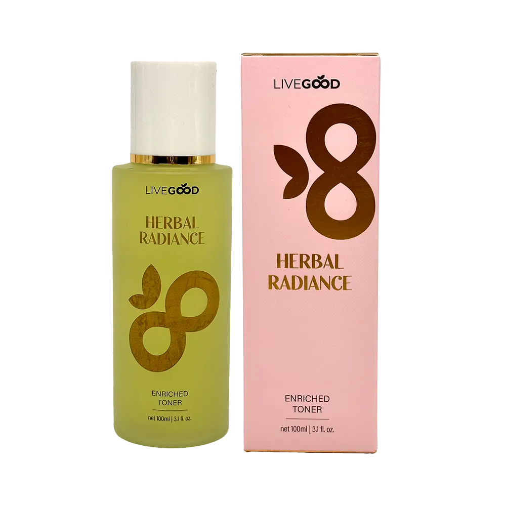 Livegood herbal radiance enriched toner product